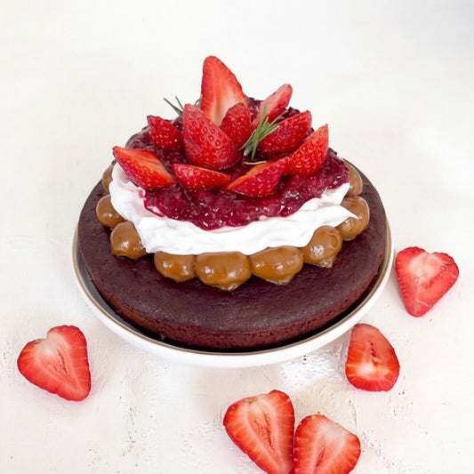 Pastel sin harinas y sin azúcar