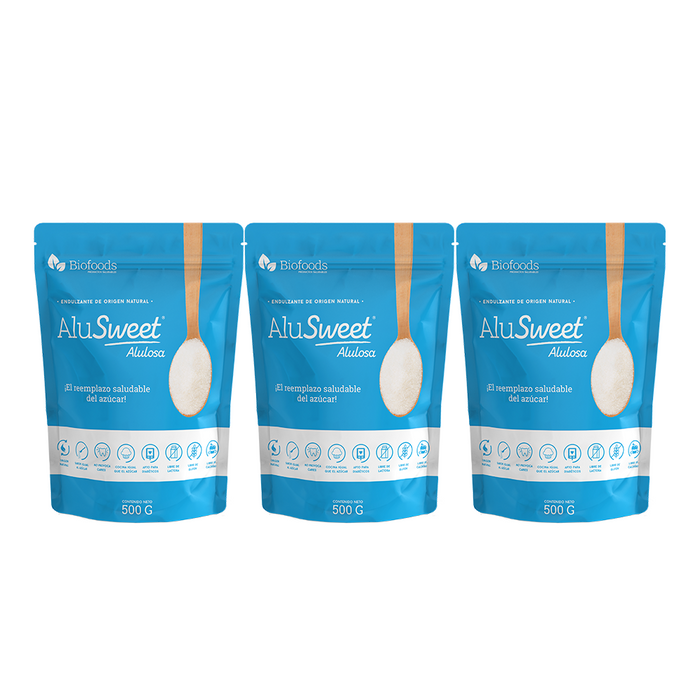 Pack 3 AluSweet Allulose Powder 500 grs