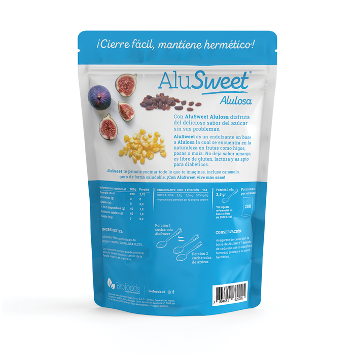 Mix AluSweet Alulosa : Polvo 500g + Gotas 360ml y + Syrup 320g