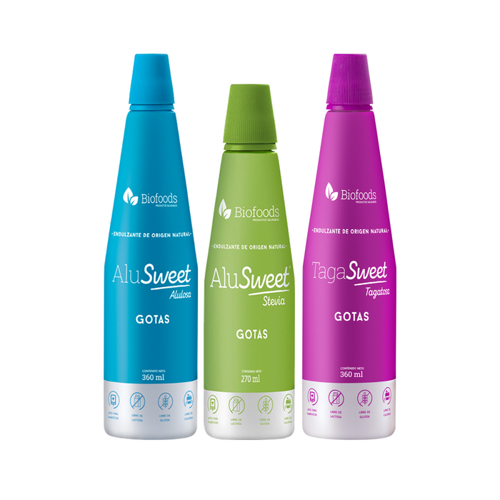 AluSweet Liquid Pack: Allulose 360ml + Tagatose 360ml + Stevia 270ml