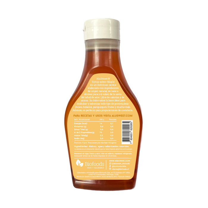 18 AluSweet sabor Maple Syrup